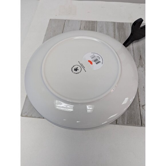 Royal Norfolk Black White Set Of 2 Dinner Plates 10 5/8" - Picture 6 of 7